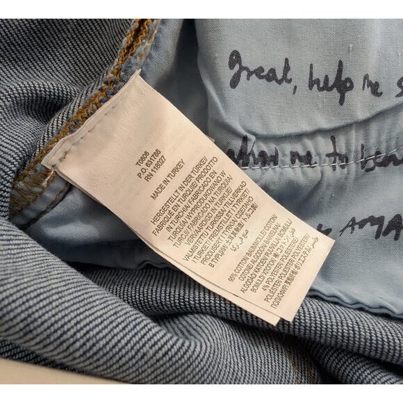 Boden Jeans Button Fly Wide Leg High Rise Cropped Misses Size US 12 UK 18 New - Picture 6 of 7